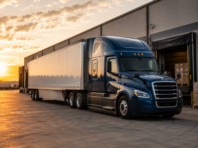 Dry van and enclosed trailer icon