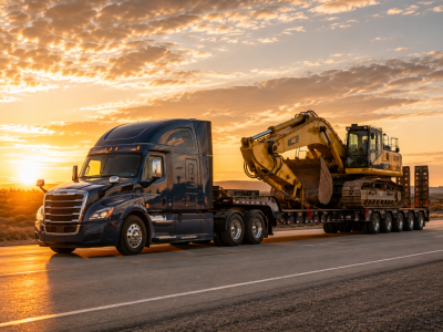 Heavy haul oversized freight icon