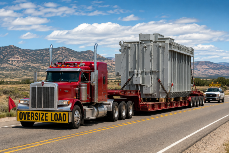 Heavy haul trucking for oversized equipment transport